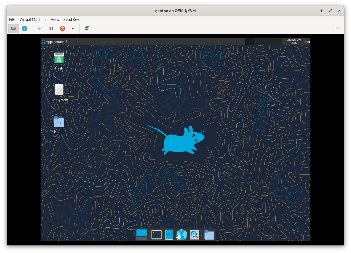 Started XFCE